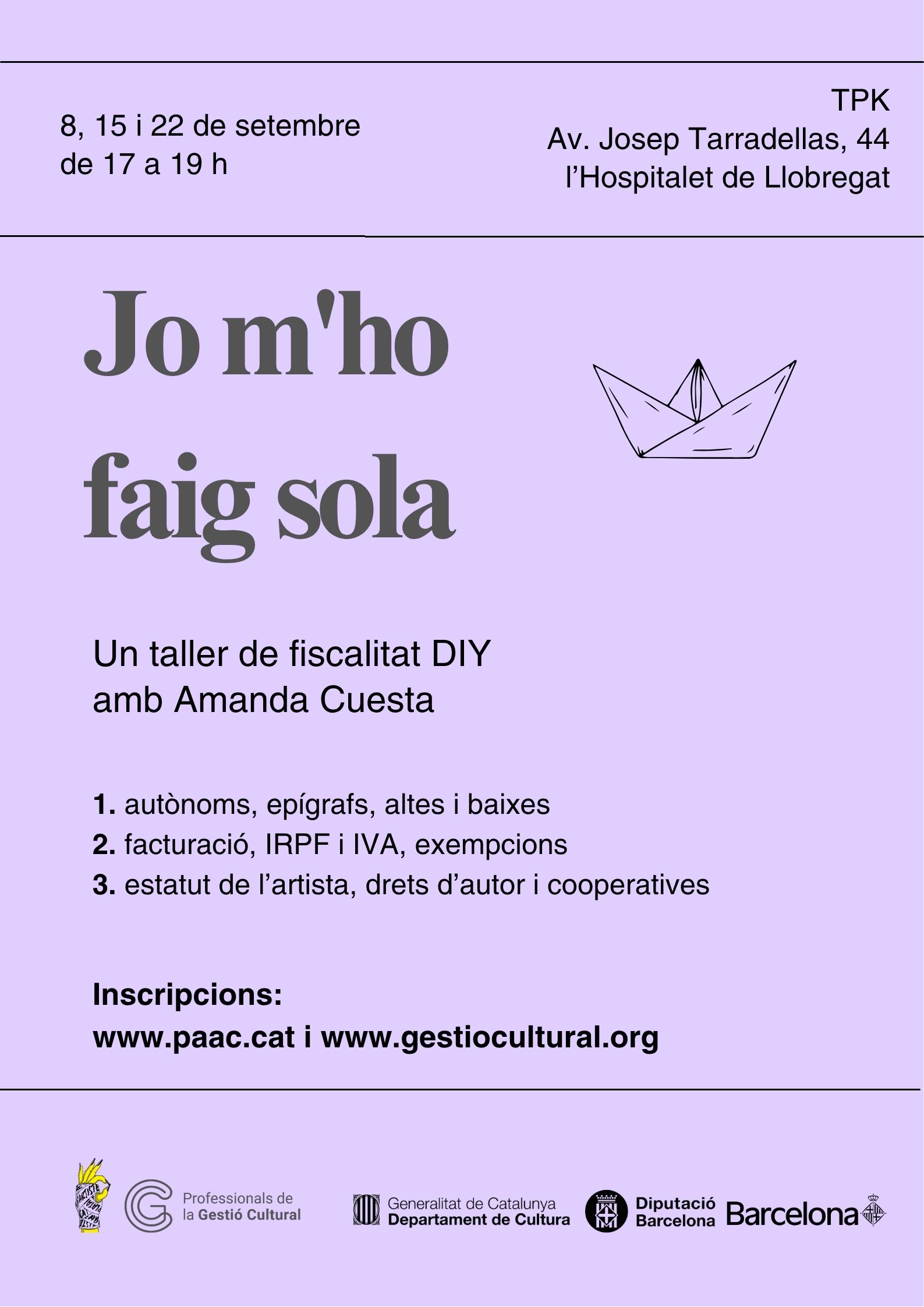 Jo m'ho faig sola 2026