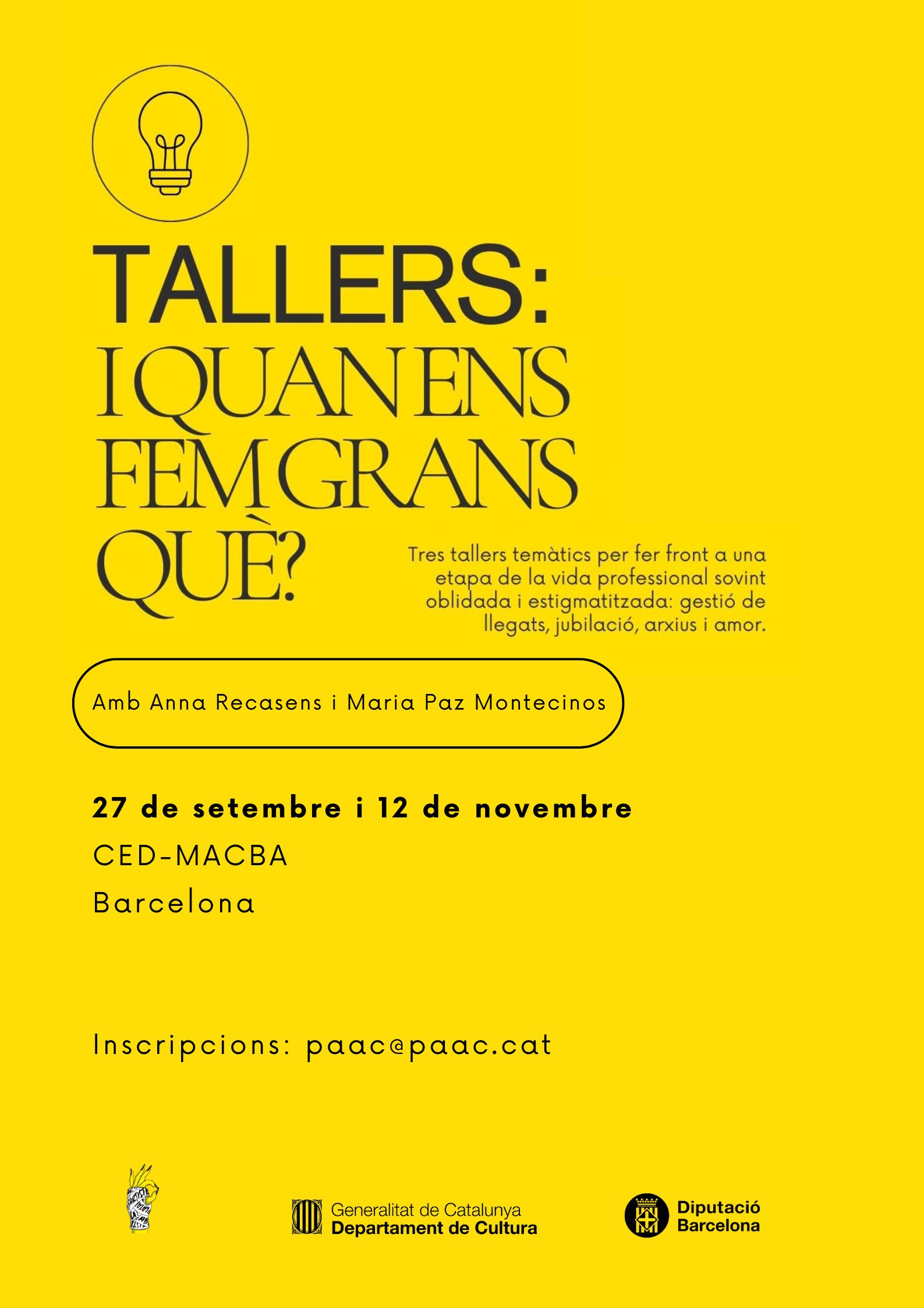 Talleres ¿Y cuándo nos hacemos mayores qué?